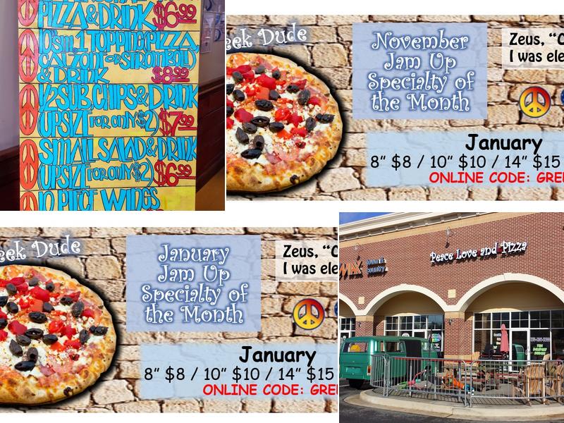 Peace Love and Pizza - Woodstock