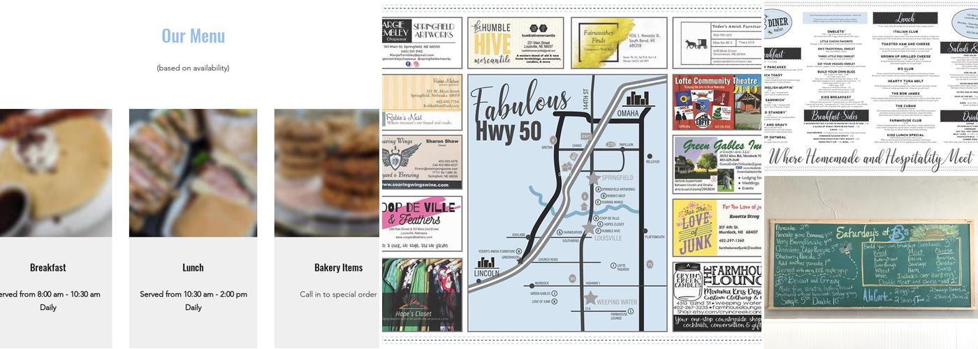D's Diner Menu
