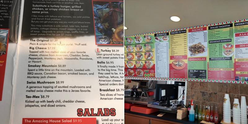 B-Fresh Cafe Menu