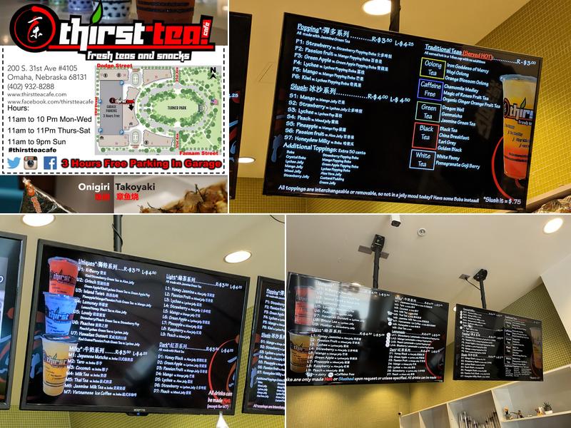 Thirst Tea Cafe Menu