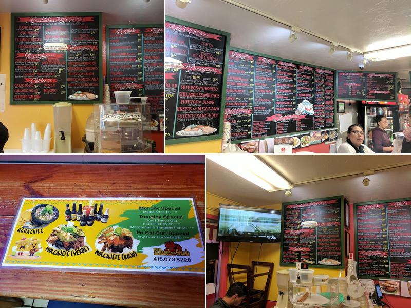 El Rancho Grande Menu