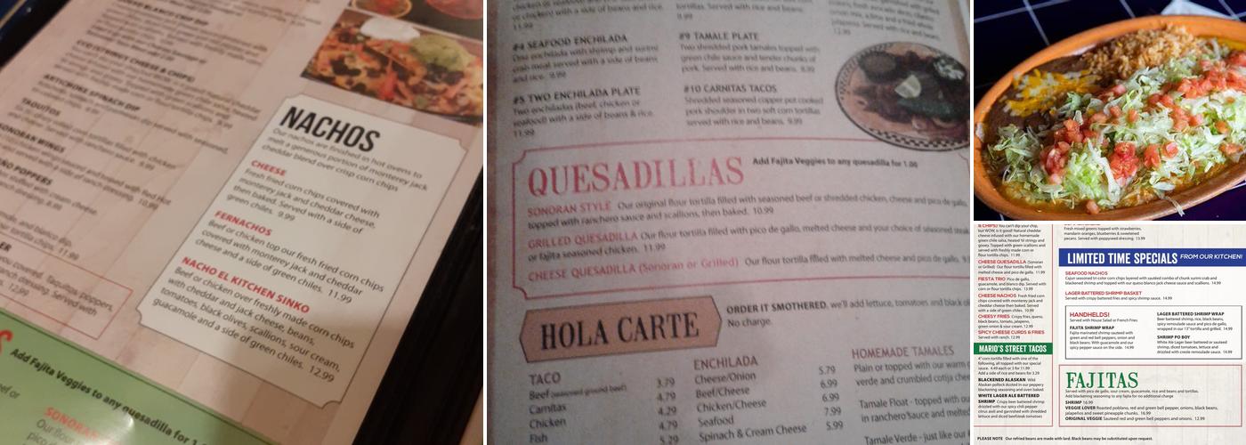 Fernando's Menu