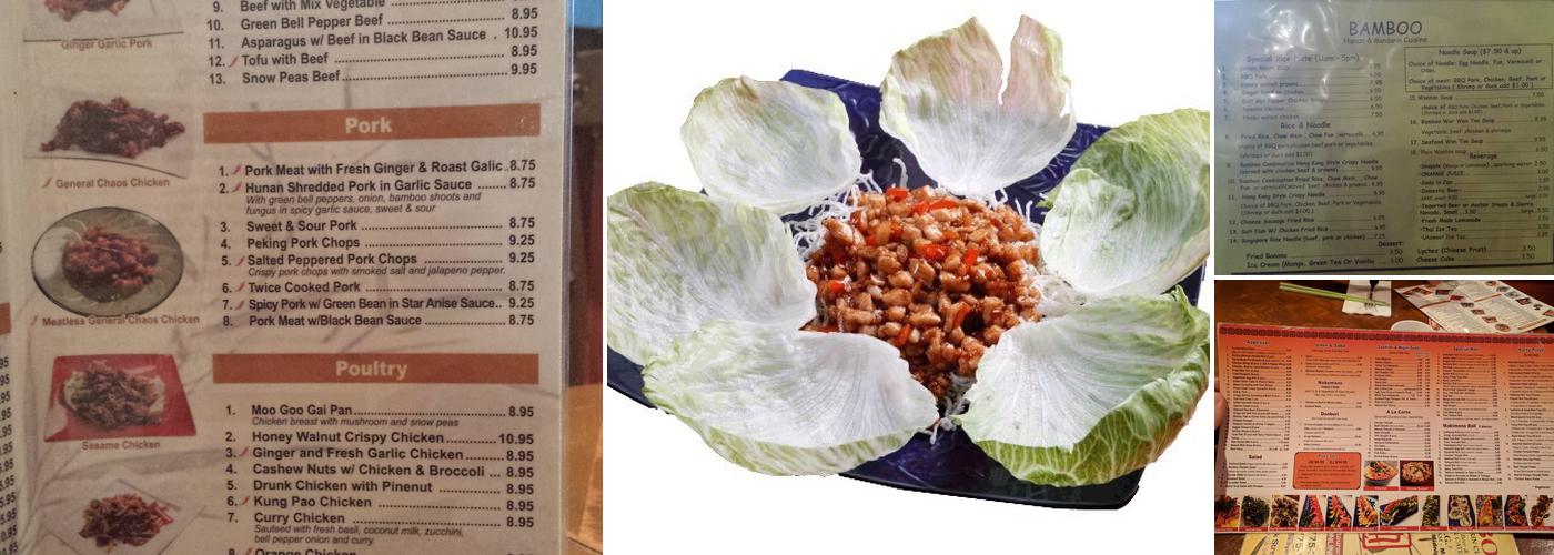 Bamboo Restaurant Menu