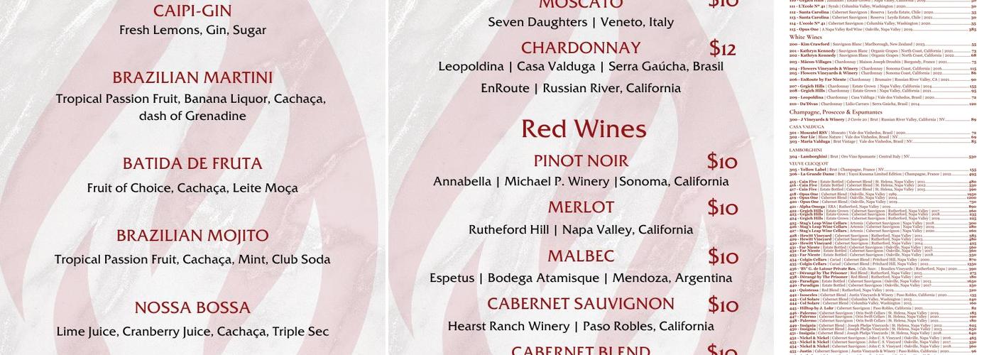 Espetus Churrascaria Menu