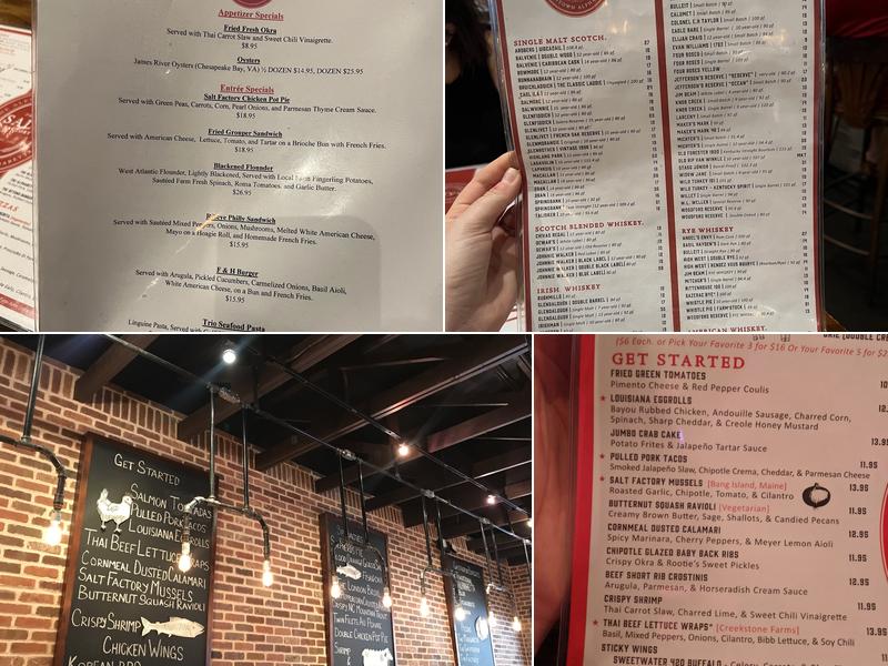 Salt Factory Pub - Alpharetta Menu