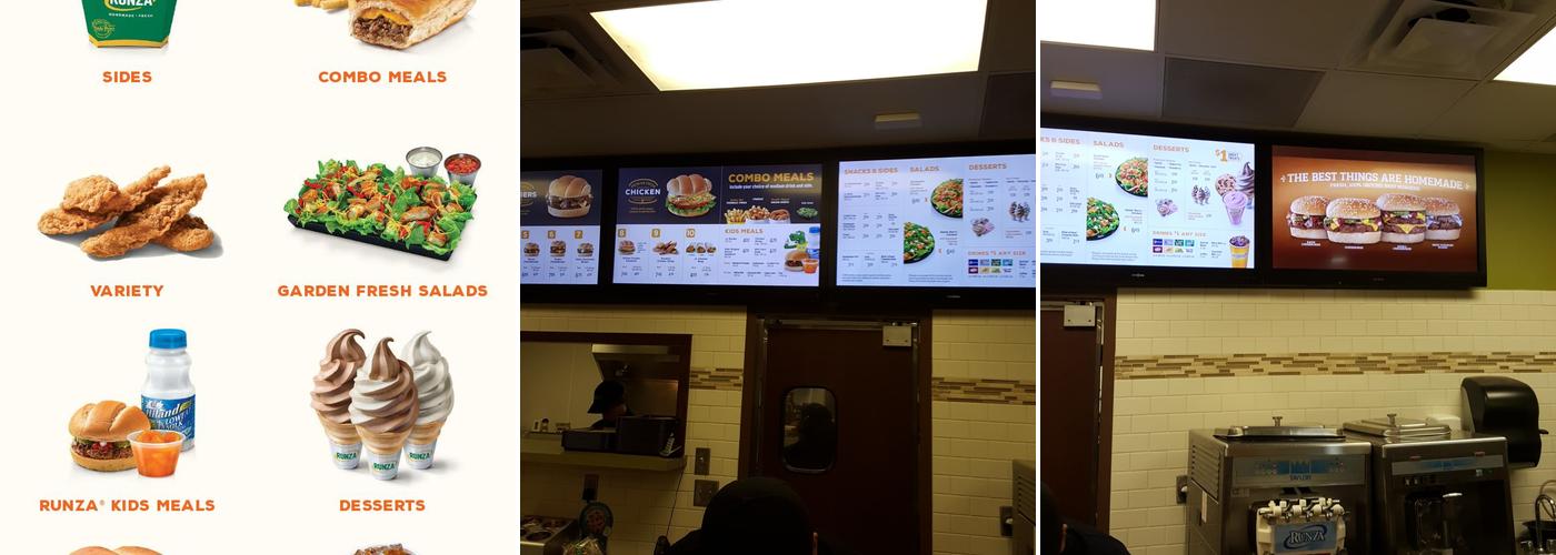 Runza Restaurant Menu