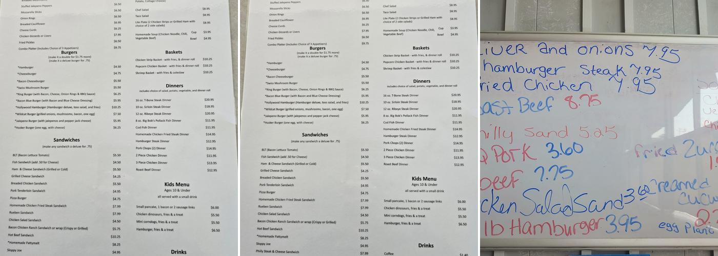 Skyline Café Menu