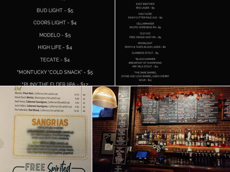Louie's Bar Menu