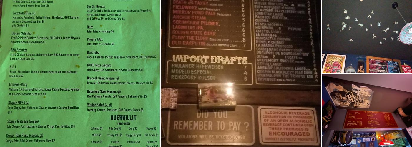 Bender's Bar & Grill Menu