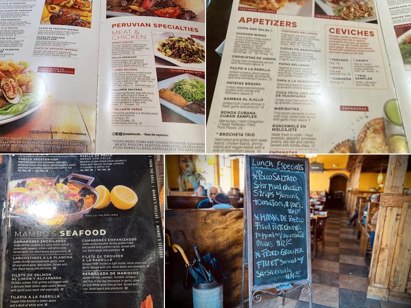 Mambo's Cafe - Alpharetta Menu