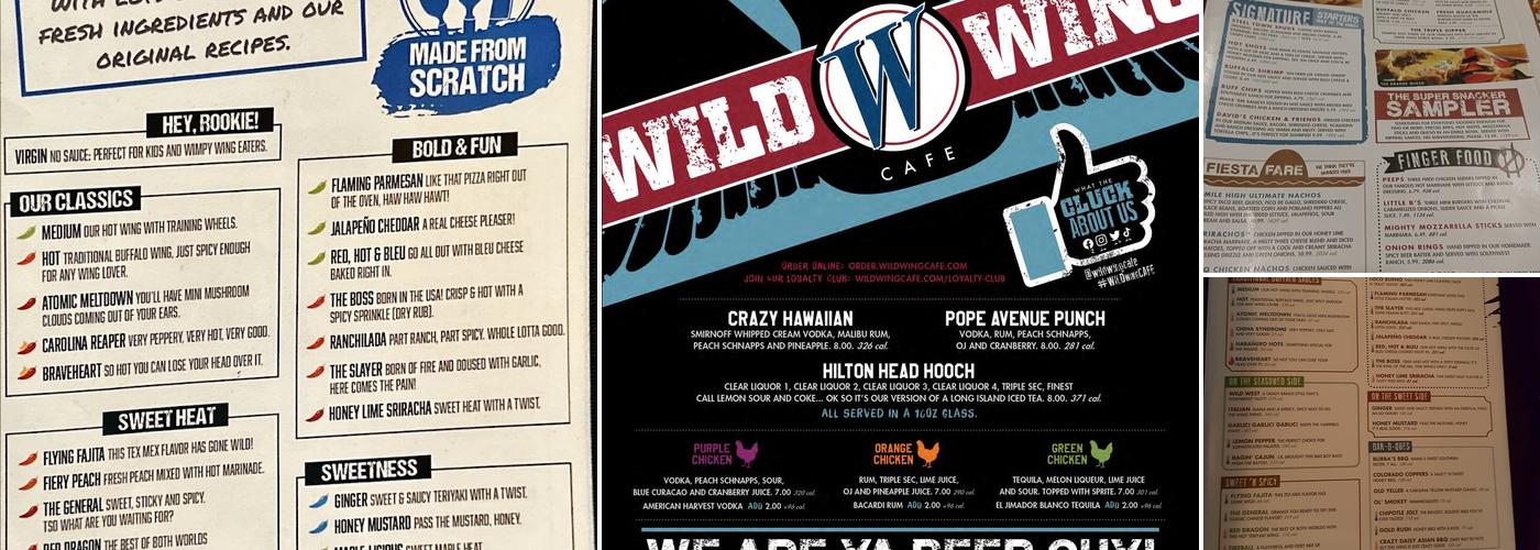Wild Wing Cafe Menu