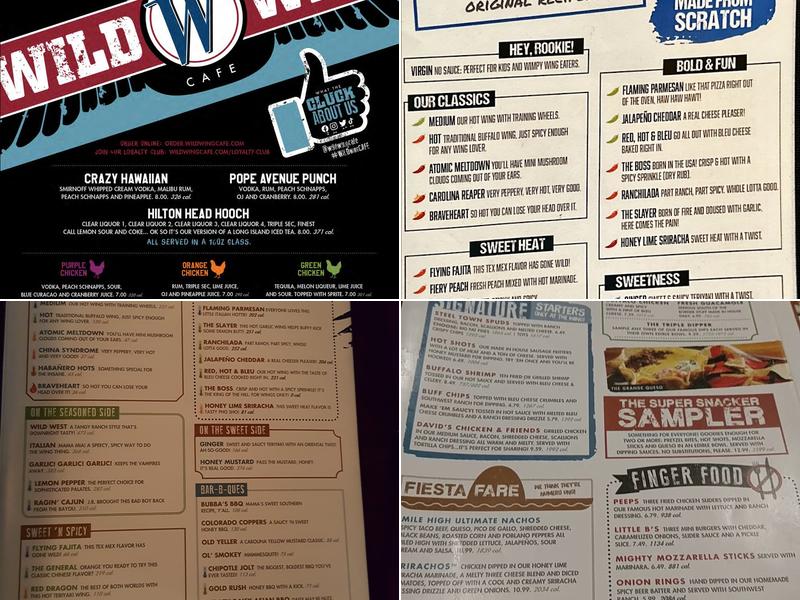 Wild Wing Cafe Menu
