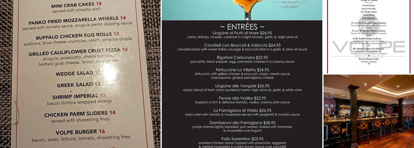 Volpe Menu