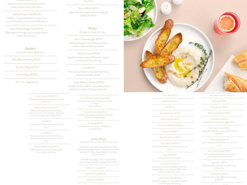 Lazy Jack's Menu