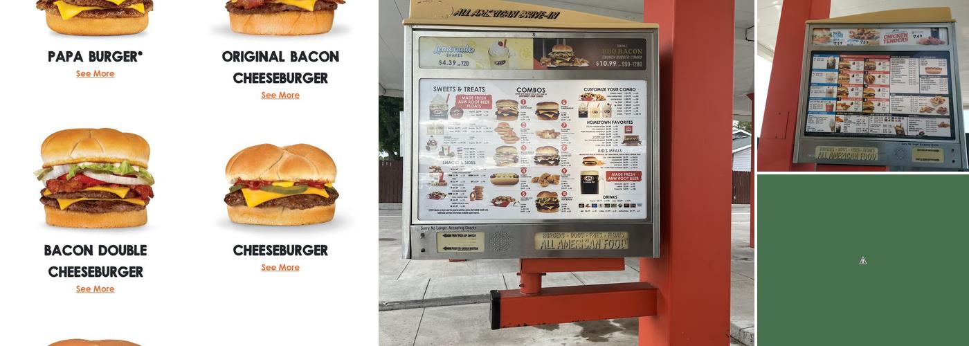 A & W Menu