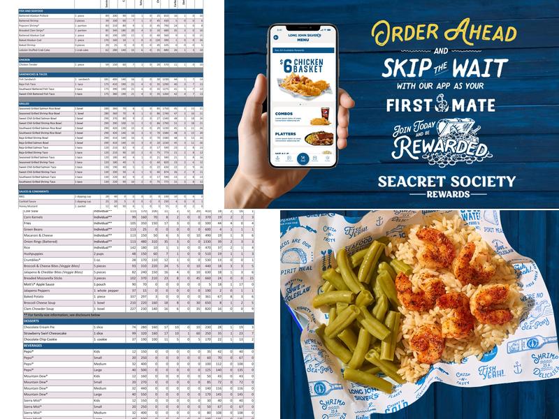 Long John Silver's Menu