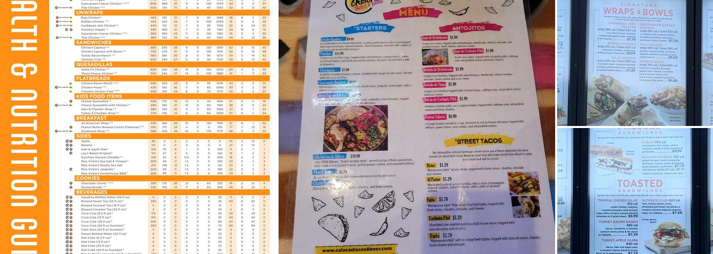 Tropical Smoothie Cafe Menu