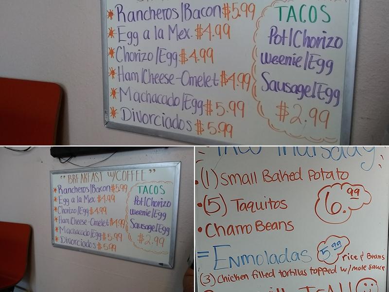 City Coffee Shop Menu