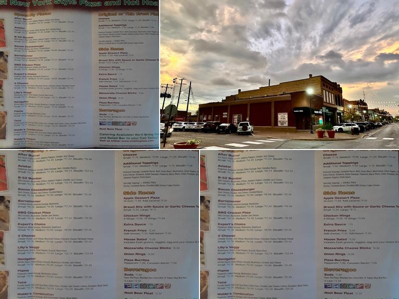 Waldo's Pizza Menu