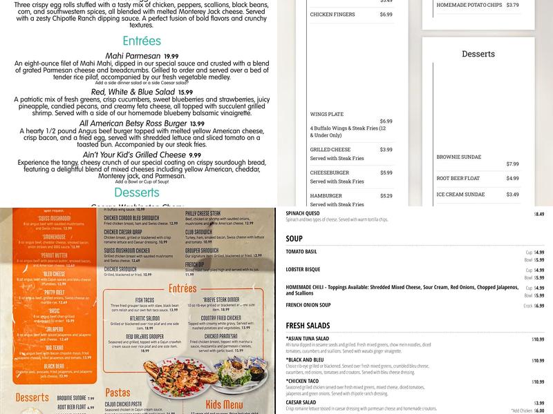 Black Diamond Grill Menu