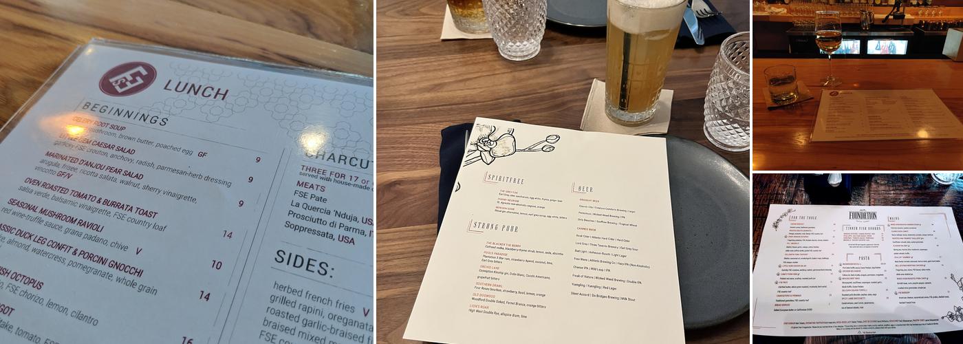 Foundation Social Eatery Menu