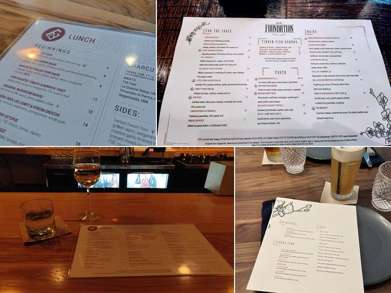 Foundation Social Eatery Menu