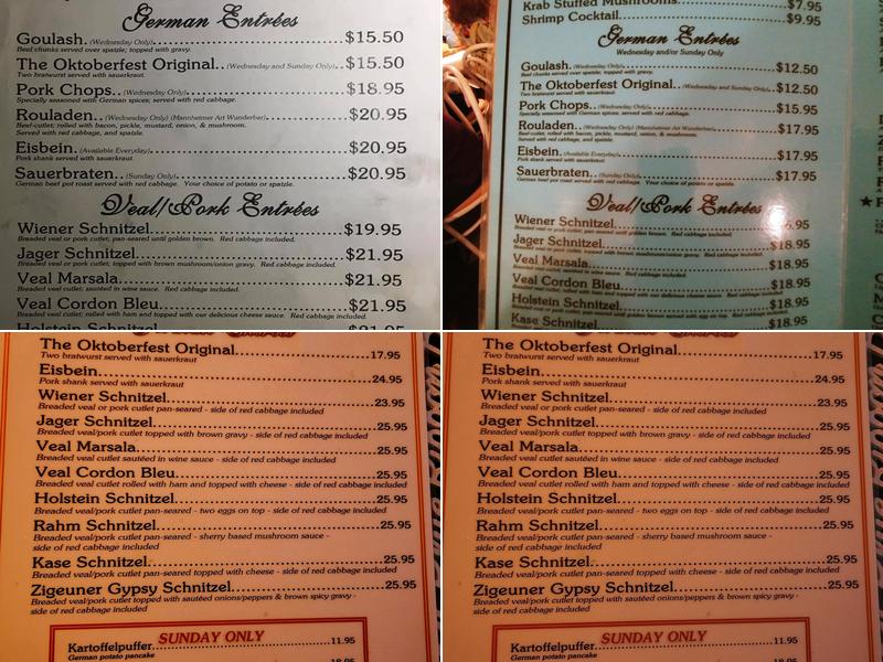 Emmy's Time Out Tavern Menu