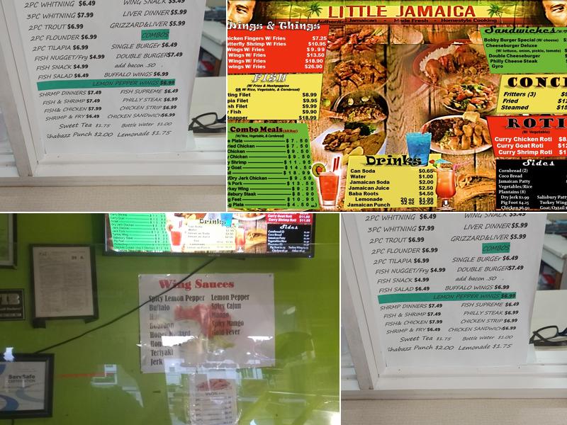 Little Jamaican Restaurant Menu