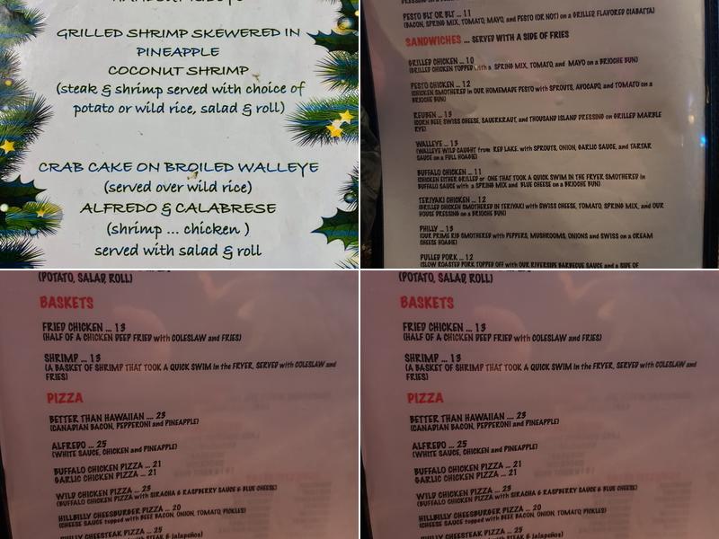 Riverside Inn Menu
