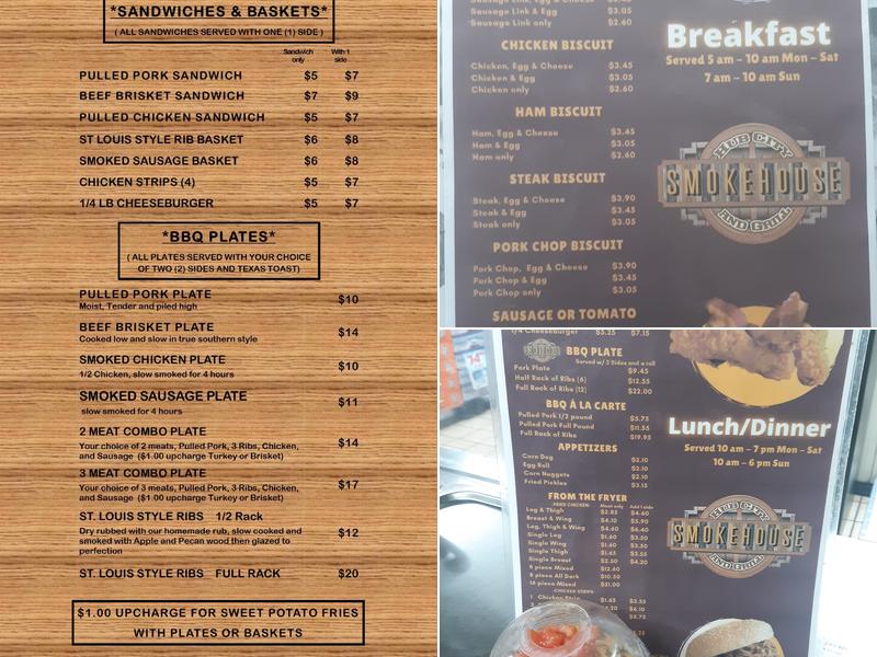 Hub City Smokehouse and Grill Menu