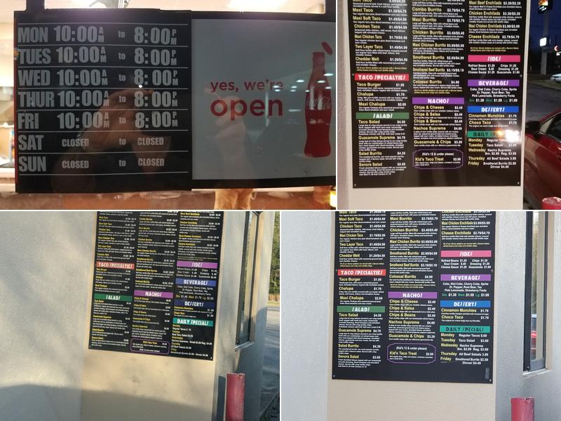 Taco Town In Crestview Menu