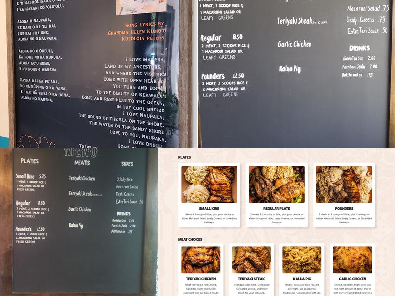 Pounders Hawaiian Grill - Crestview Menu