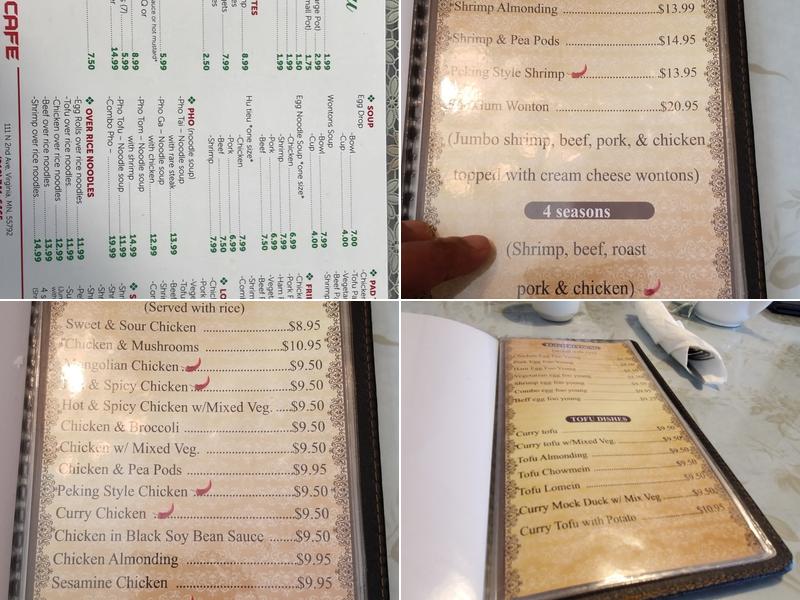 Saigon Cafe Menu