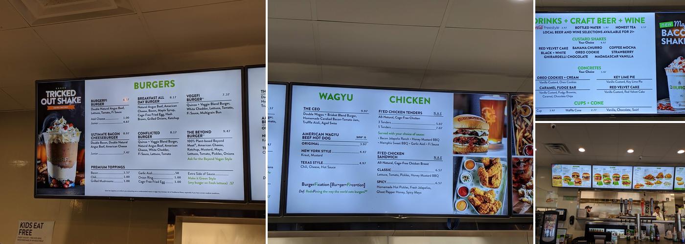 BurgerFi Menu