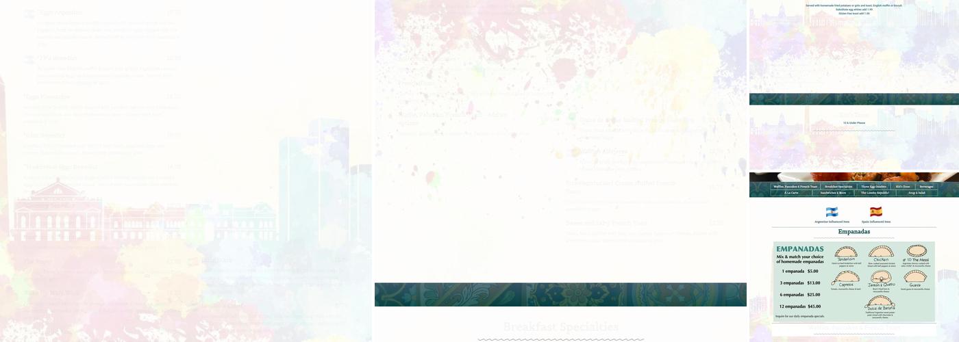 Wake Up Cafe North Menu