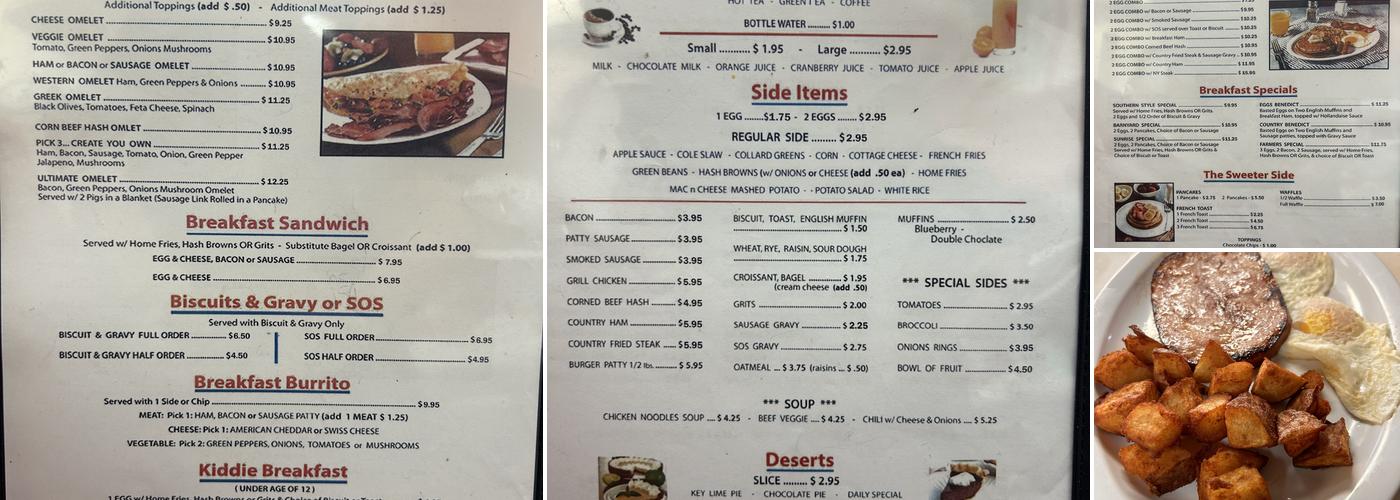 Dora Cafe Menu
