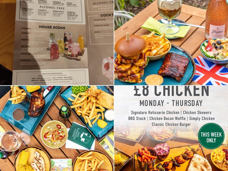 Harvester Hawth Park Crawley Menu