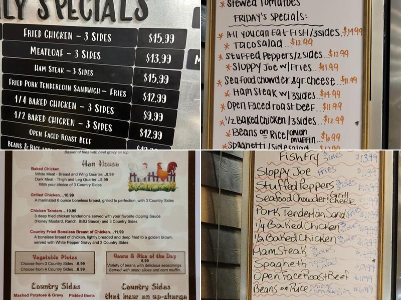 The Mason Jar Restaurant Menu