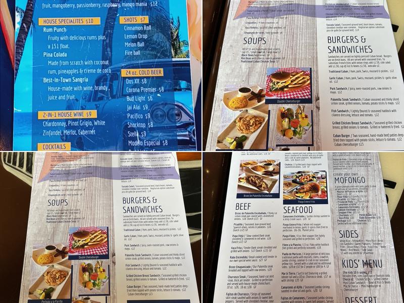 Las Palmas Restaurant Menu
