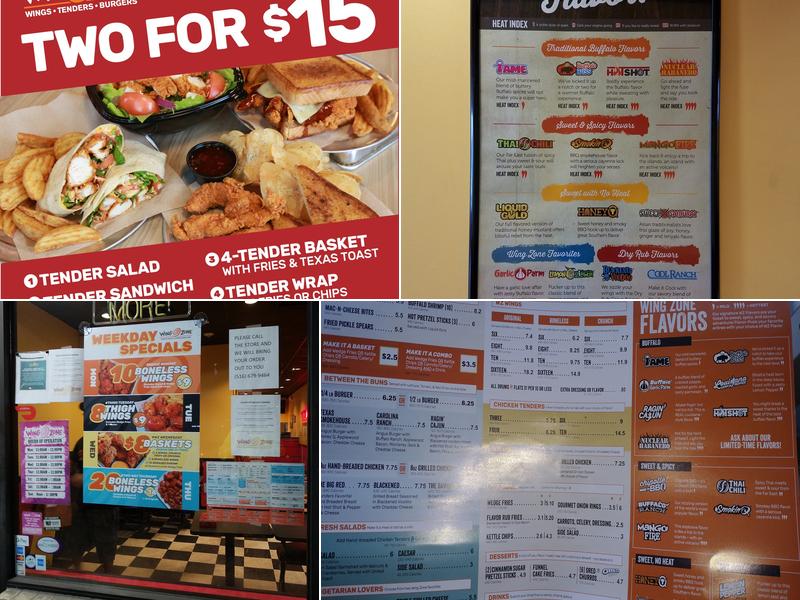 Wing Zone Menu