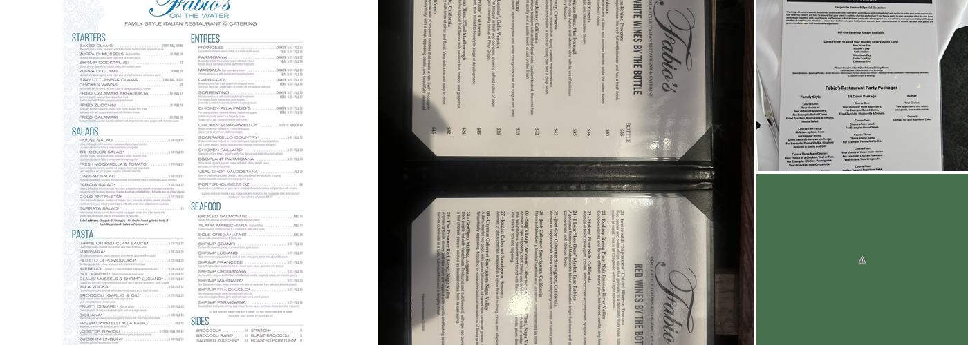 Fabio’s Restaurant Menu