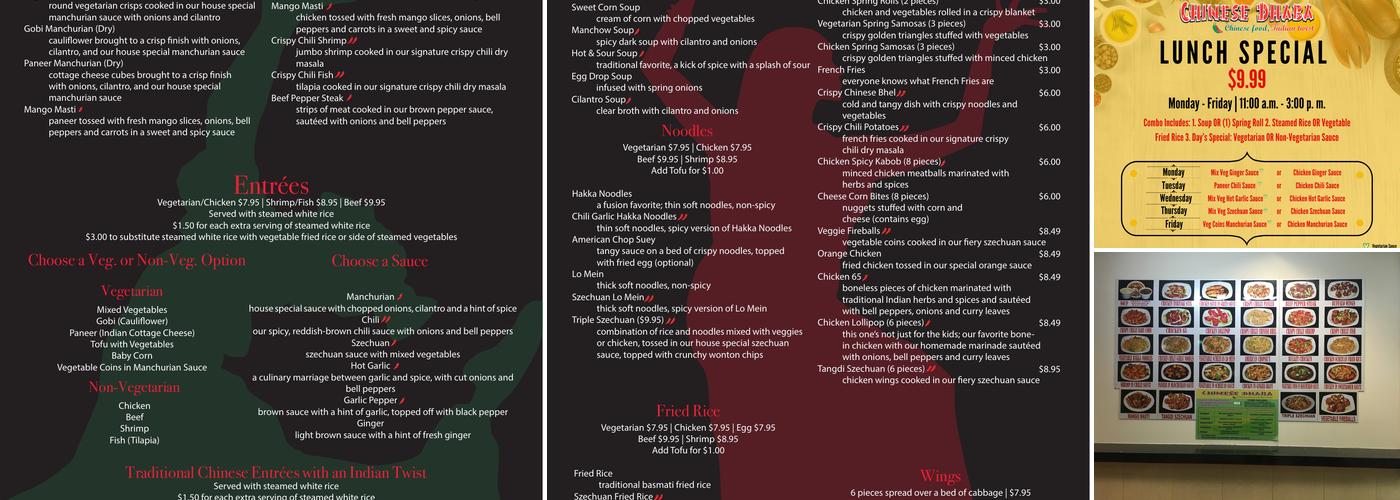 Chinese Dhaba Menu