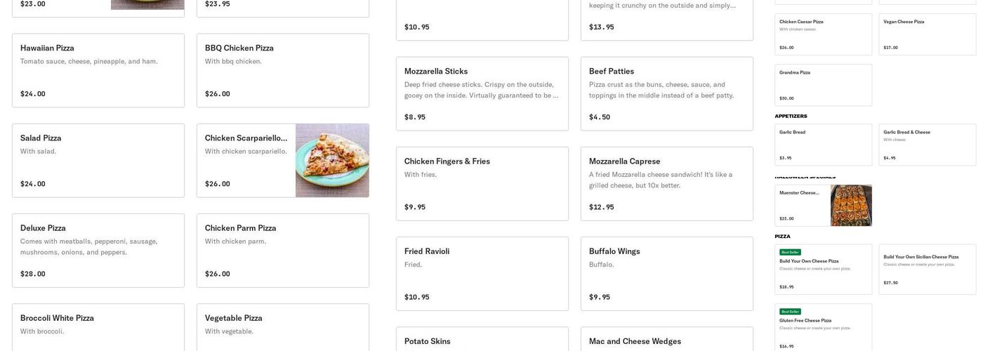 Slices Menu