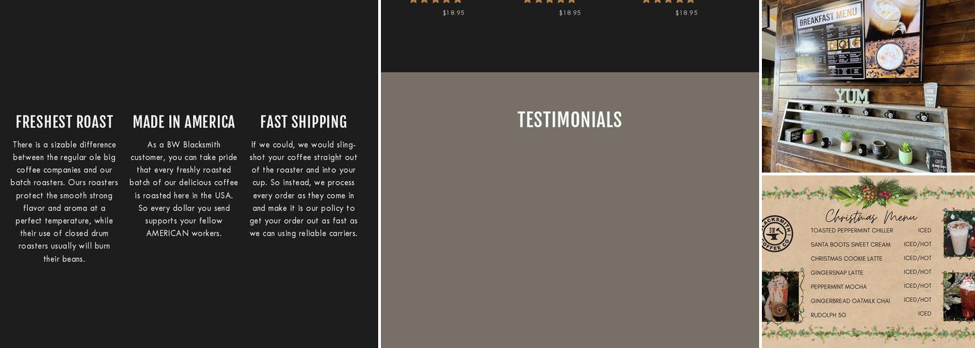 BW Blacksmith Deli and Grill Menu