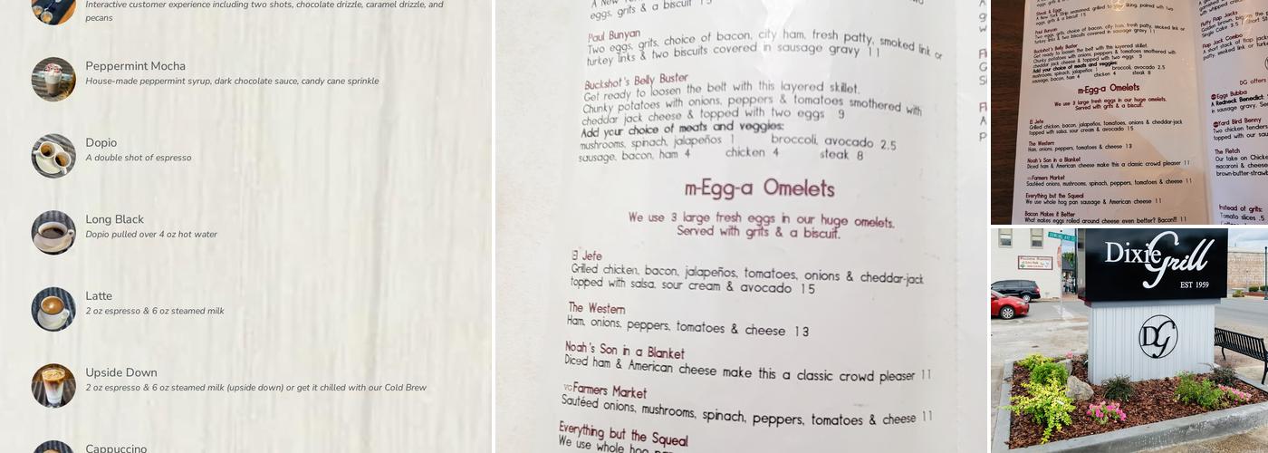 Dixie Grill Menu