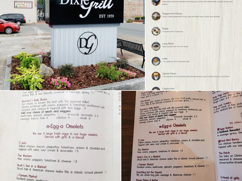 Dixie Grill Menu
