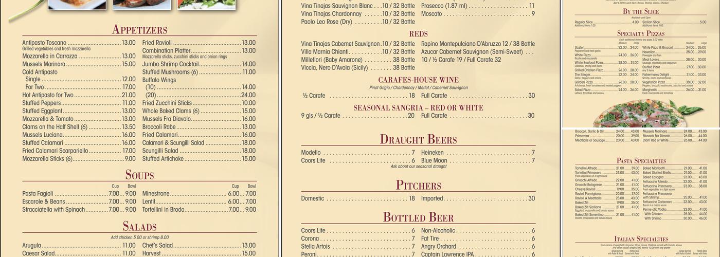 Pizza Beat Menu