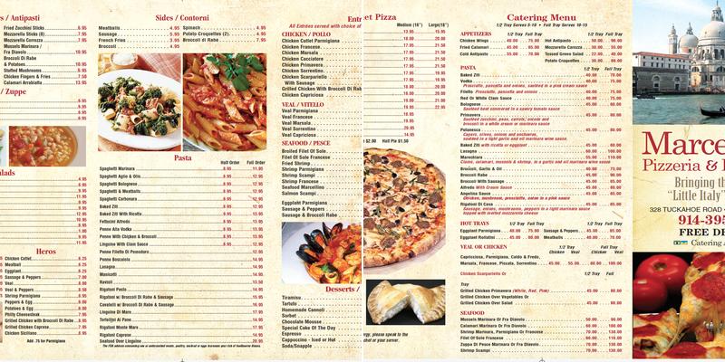 Marcellino's Restaurant & Lounge Menu