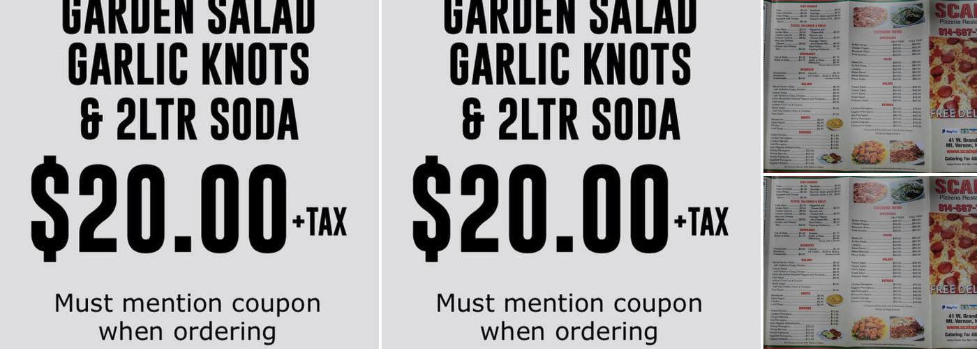 Scala Pizza Menu