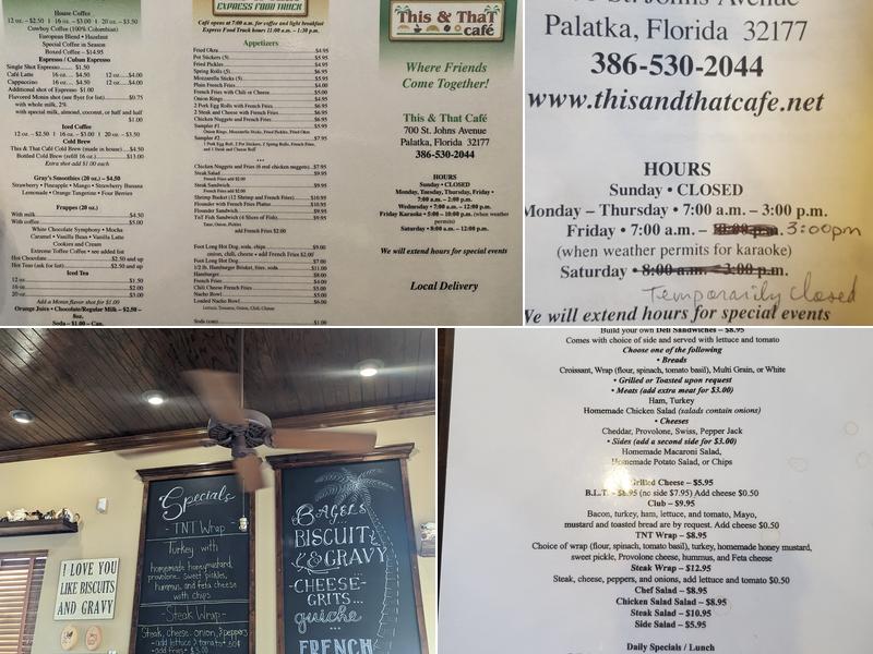 This & That Café Menu